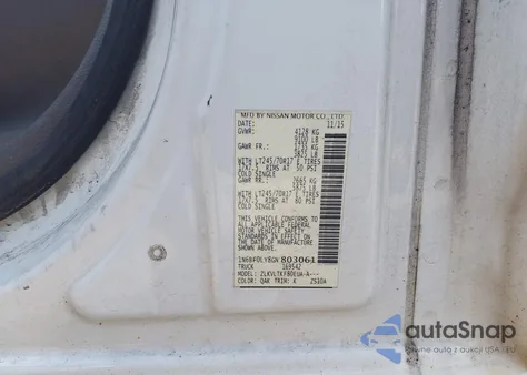 2016 Nissan Nv Cargo Nv2500 Hd Sv V6 из США, поврежденный, VIN 1N6BF0LY8GN803061